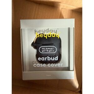 Heyday‎ Apple AirPods Gen 1 & 2 Earbud Case Cover Black Silicone Protective Skin